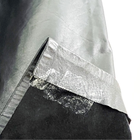 Vintage ✨ Karen Okada Open Back Leather Dress - Picture 15 of 15